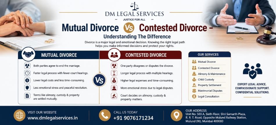 Divorce Advocate in Thane | Dm Legal Services