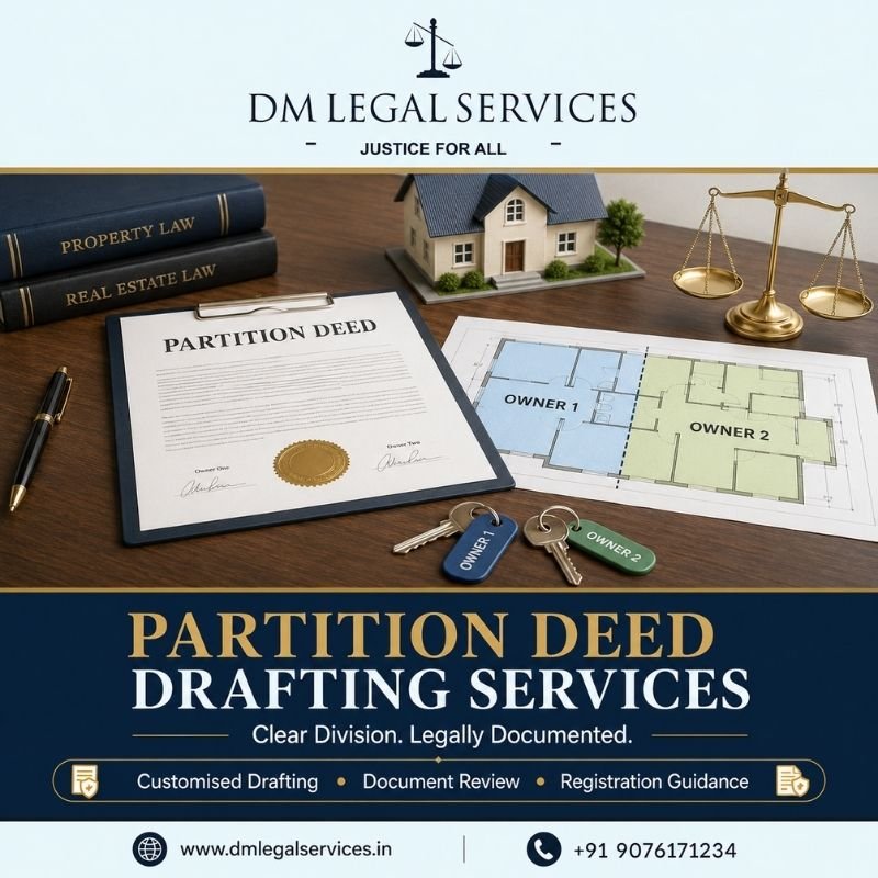 Partition Deed Drafting Services | Dm Legal Services