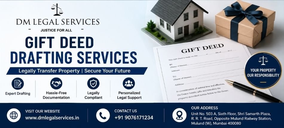 Gift Deed Drafting Services | Dm Legal Services
