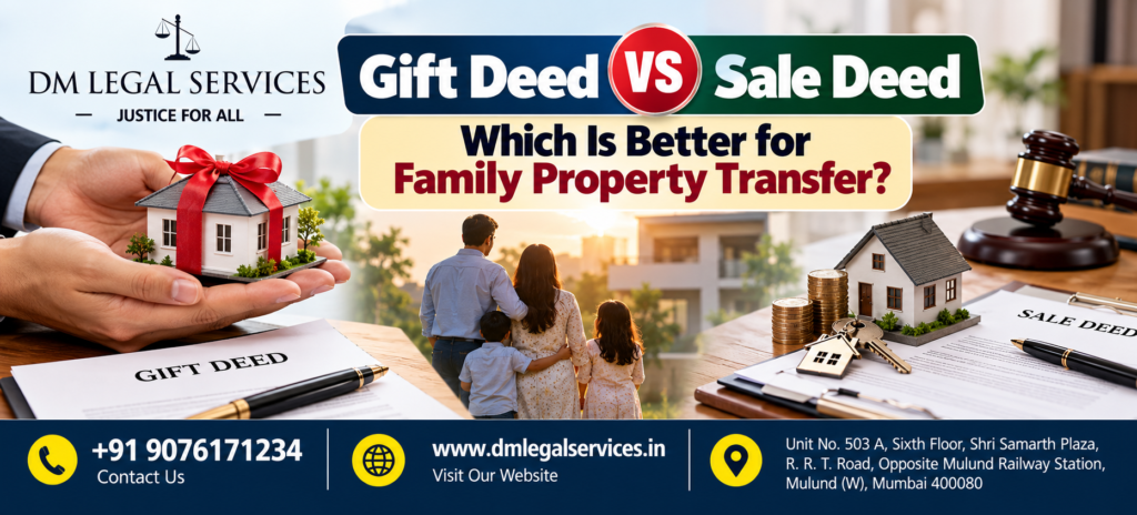 Gift Deed Registration in Thane | Dm Legal Services